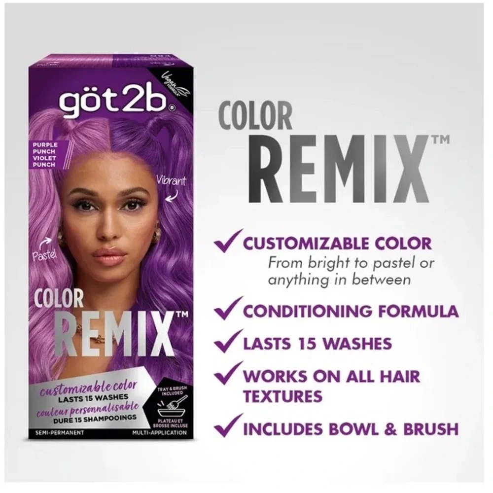 Got2b - 3pack - Color Remix Purple Hair Dye - Picture 6 of 6